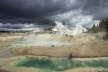Norris Geyser Basin storm
